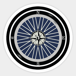 Bike tire compass , take me to the road Sticker